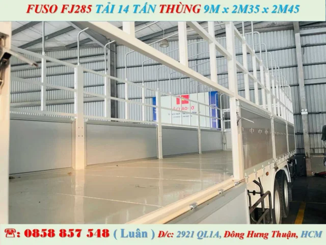 XE TẢI FUSO FJ285 MUI BẠT
