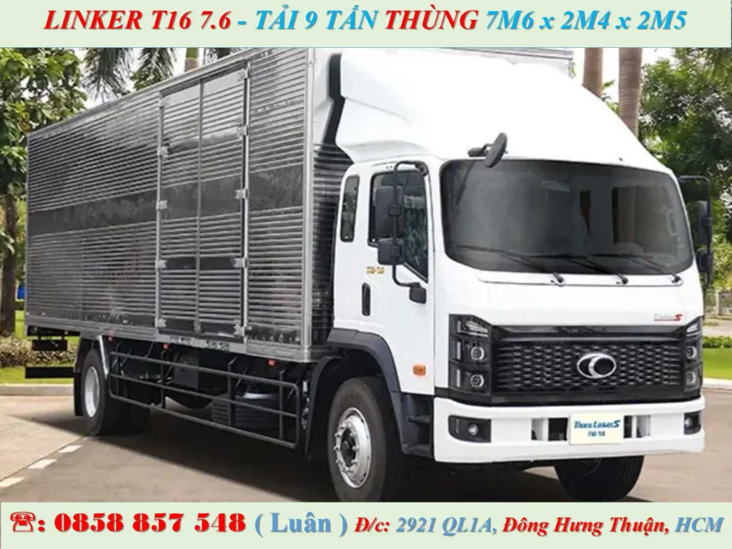 THACO LINKER 9 TẤN THÙNG KÍN T16 7.6