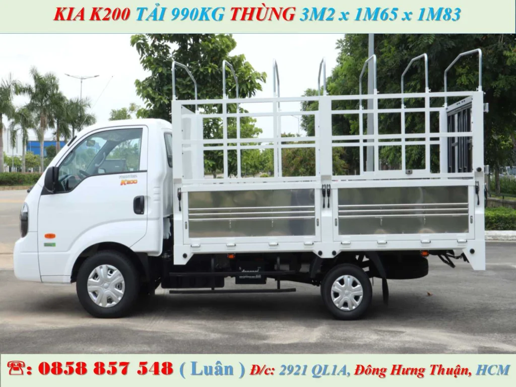 xe tải kia k200 1 tấn mui bạt
