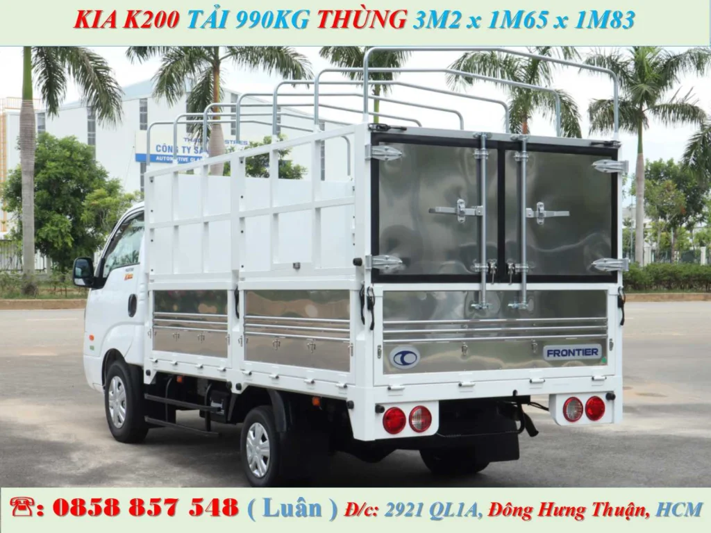 xe tải kia k200 1 tấn mui bạt 