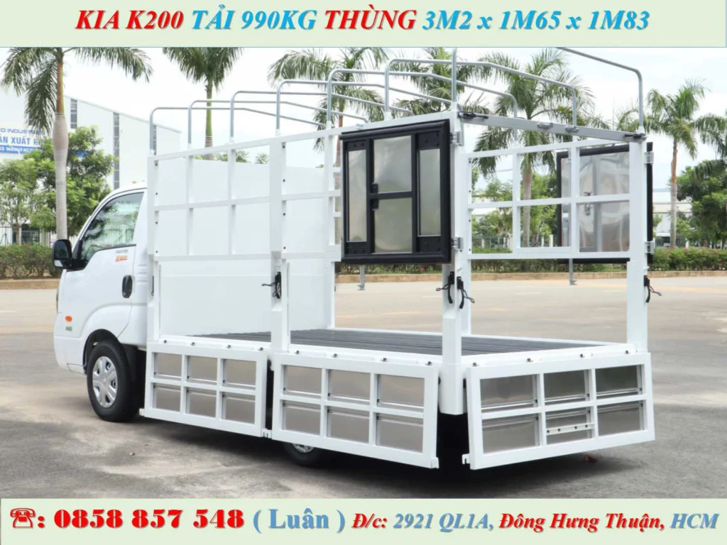 xe tải kia k200 1 tấn mui bạt 