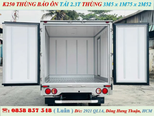 Alternative view of KIA K250 THÙNG BẢO ÔN 2.3 TẤN THÙNG VÁCH COMPOSITE