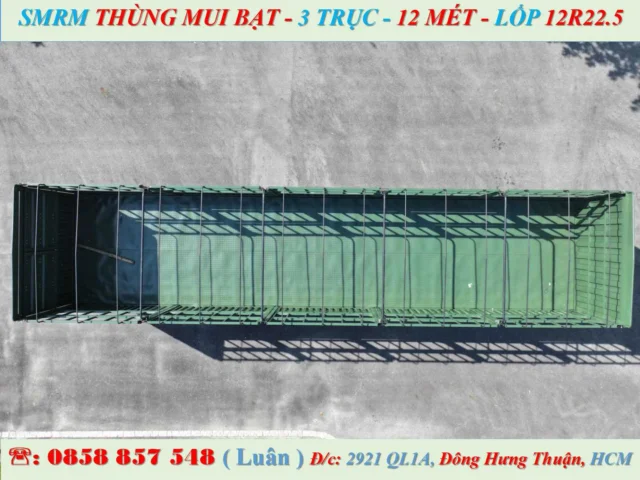 Alternative view of SMRM TẢI CÓ MUI BẠT 32 TẤN DÀI 12M x 2M36 x 2M45
