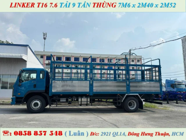 Alternative view of XE TẢI THACO LINKER 9 TẤN MUI BẠT 7M6 CẬP NHẬT GIÁ TỐT